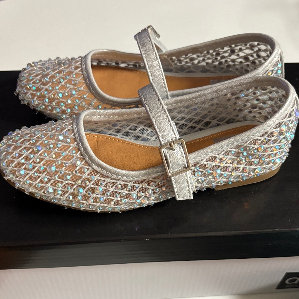 DV by Dolce Vita Silver Kids Dress Shoes